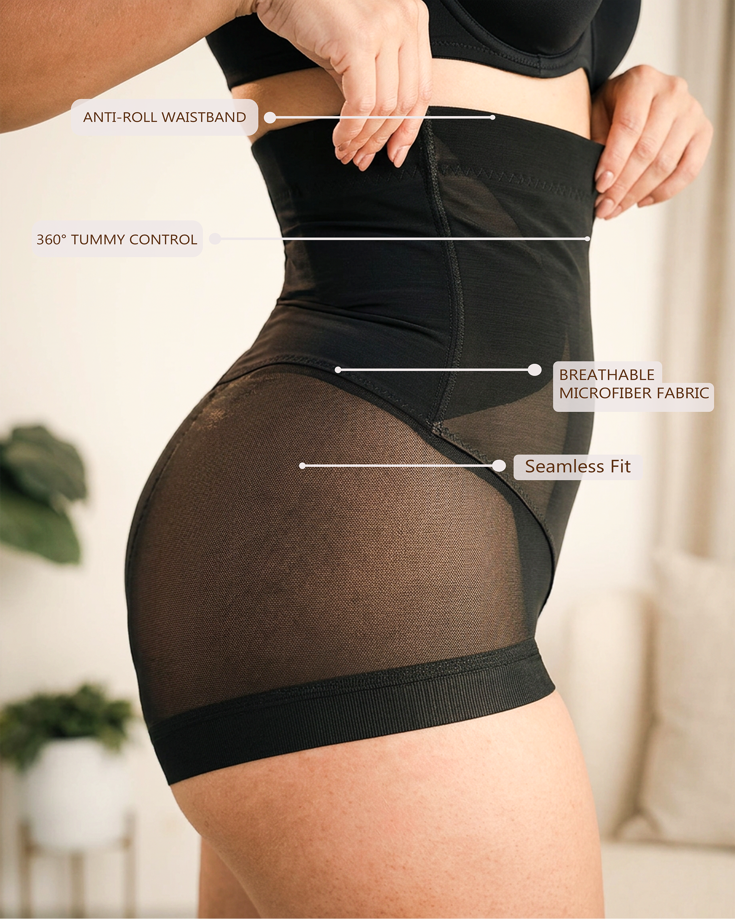 High Waist Tummy Control Shapewear Brief Women