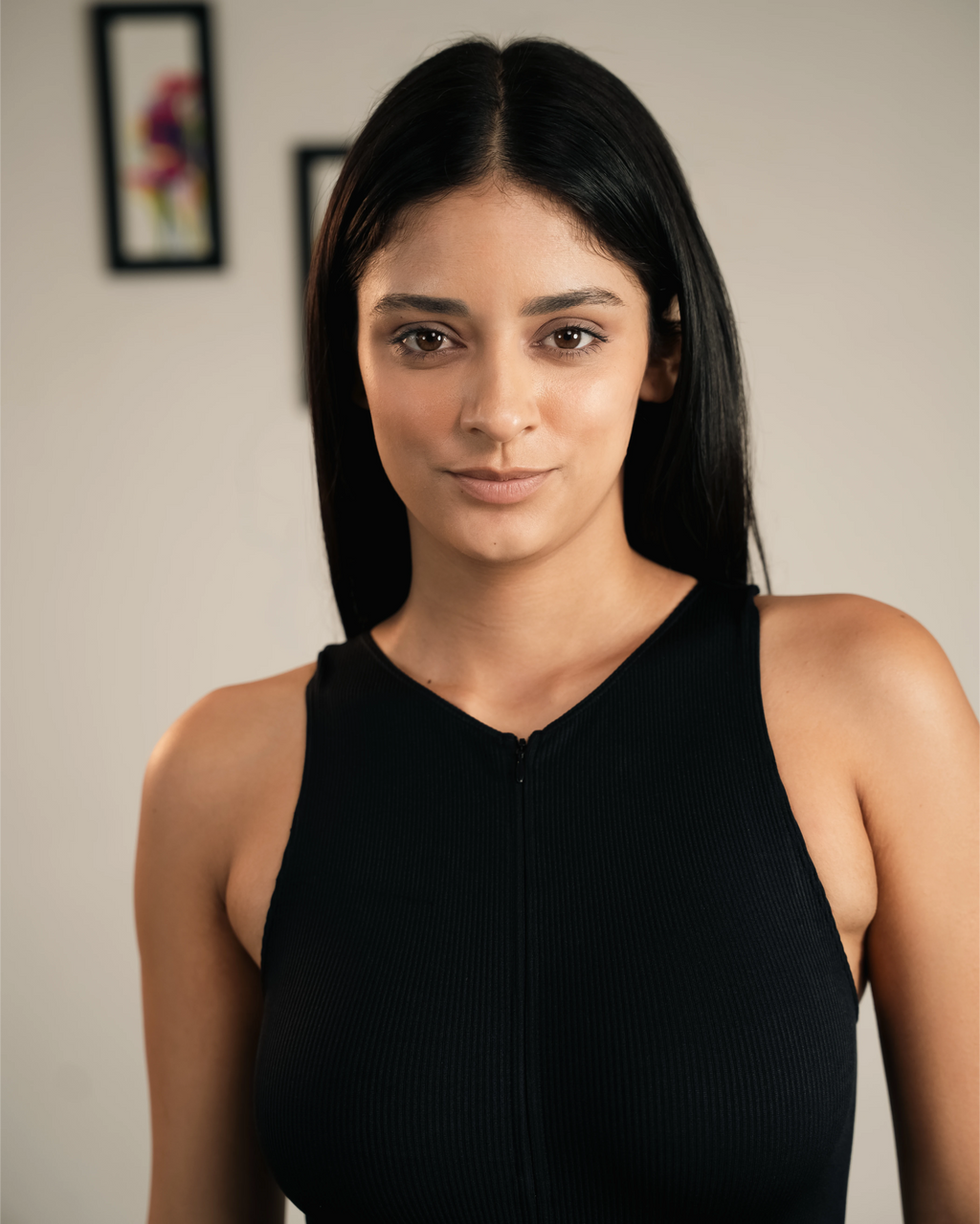 Slim fit front zip bodysuit